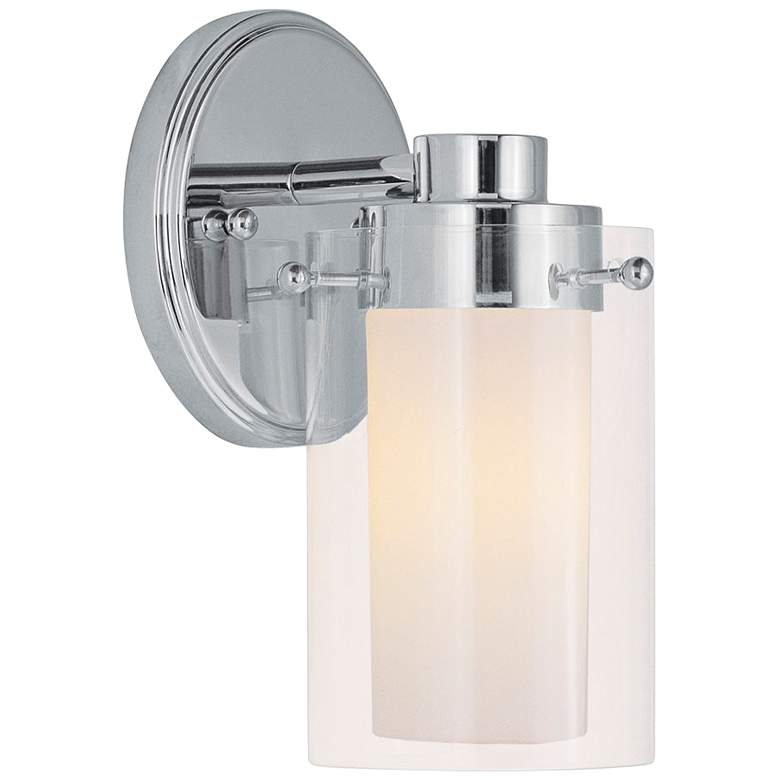 Image 3 Manhattan 1-Light Polished Chrome Wall Sconce