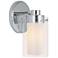 Manhattan 1-Light Polished Chrome Wall Sconce