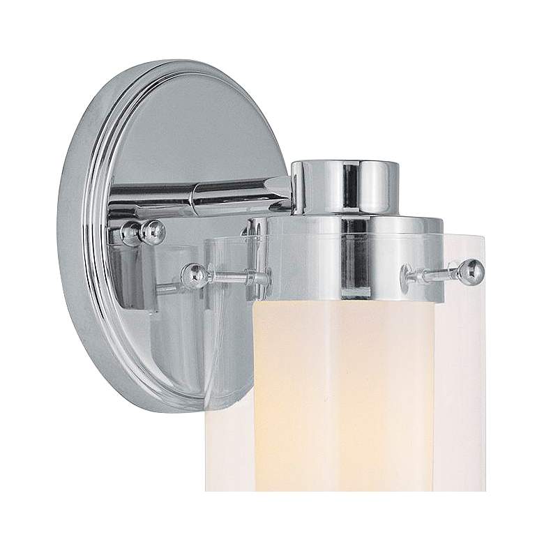 Image 4 Manhattan 1-Light Polished Chrome Wall Sconce more views