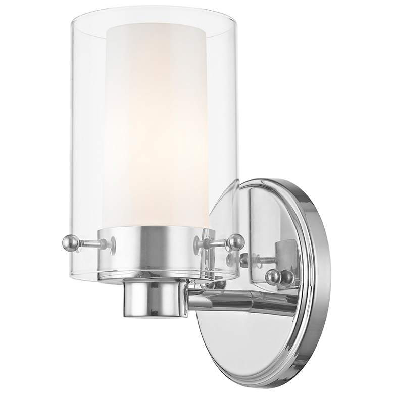 Image 5 Manhattan 1-Light Polished Chrome Wall Sconce more views