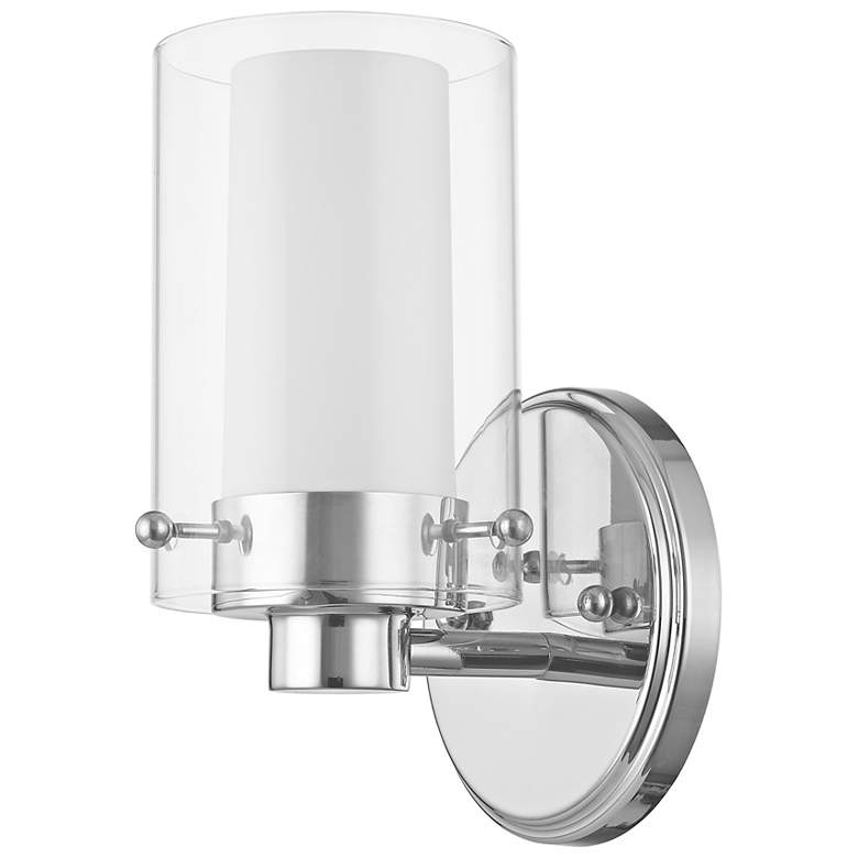 Image 6 Manhattan 1-Light Polished Chrome Wall Sconce more views