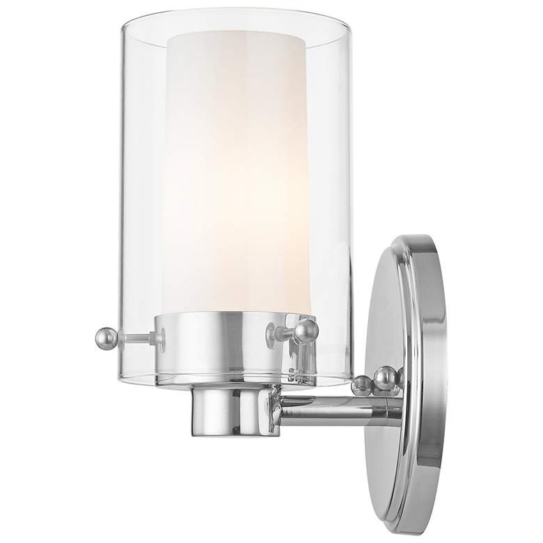 Image 7 Manhattan 1-Light Polished Chrome Wall Sconce more views