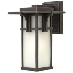Manhattan 11 3/4" High Oil-Rubbed Bronze Outdoor Wall Light