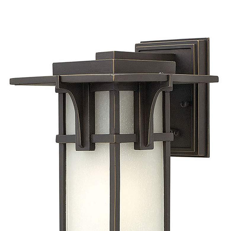 Image 2 Manhattan 11 3/4" High Oil-Rubbed Bronze Outdoor Wall Light more views