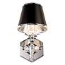 Manhattan 13" High Black and Chrome Crystal Wall Sconce in scene