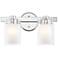 Manhattan 2-Light Polished Chrome Vanity Light