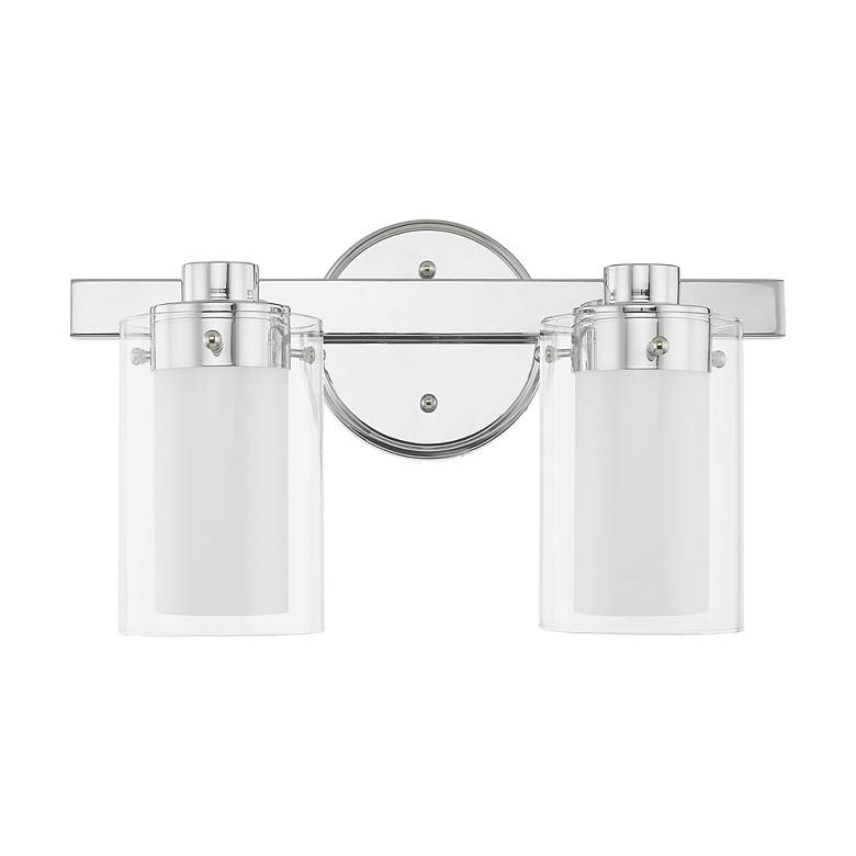 Image 3 Manhattan 2-Light Polished Chrome Vanity Light more views
