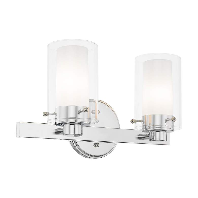 Image 4 Manhattan 2-Light Polished Chrome Vanity Light more views