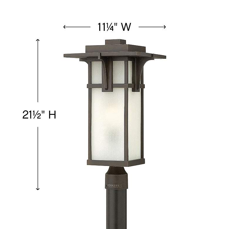 Image 6 Manhattan 21 1/2" High Oil-Rubbed Bronze Outdoor Post Light more views