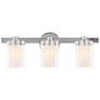2_Manhattan 22 1/2" Wide Brushed Nickel 3-Light Bath Light