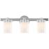 Manhattan 22 1/2" Wide Brushed Nickel 3-Light Bath Light