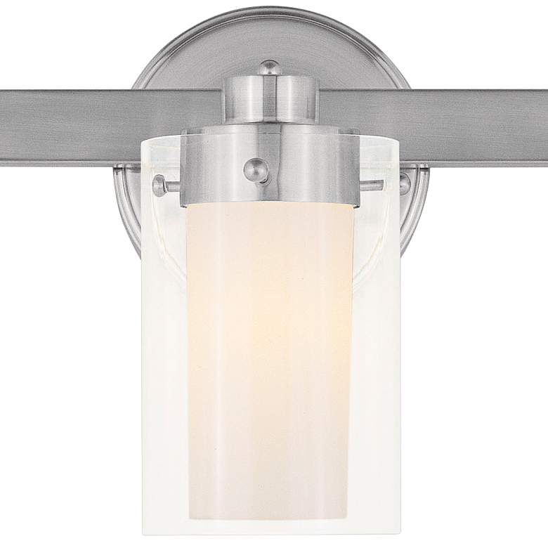 Image 3 Manhattan 22 1/2" Wide Brushed Nickel 3-Light Bath Light more views