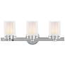 2_Manhattan 22 1/2"W Polished Chrome 3-Light Vanity Bath Light