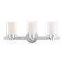 3_Manhattan 22 1/2"W Polished Chrome 3-Light Vanity Bath Light more views