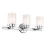 6_Manhattan 22 1/2"W Polished Chrome 3-Light Vanity Bath Light more views