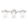 7_Manhattan 22 1/2"W Polished Chrome 3-Light Vanity Bath Light more views