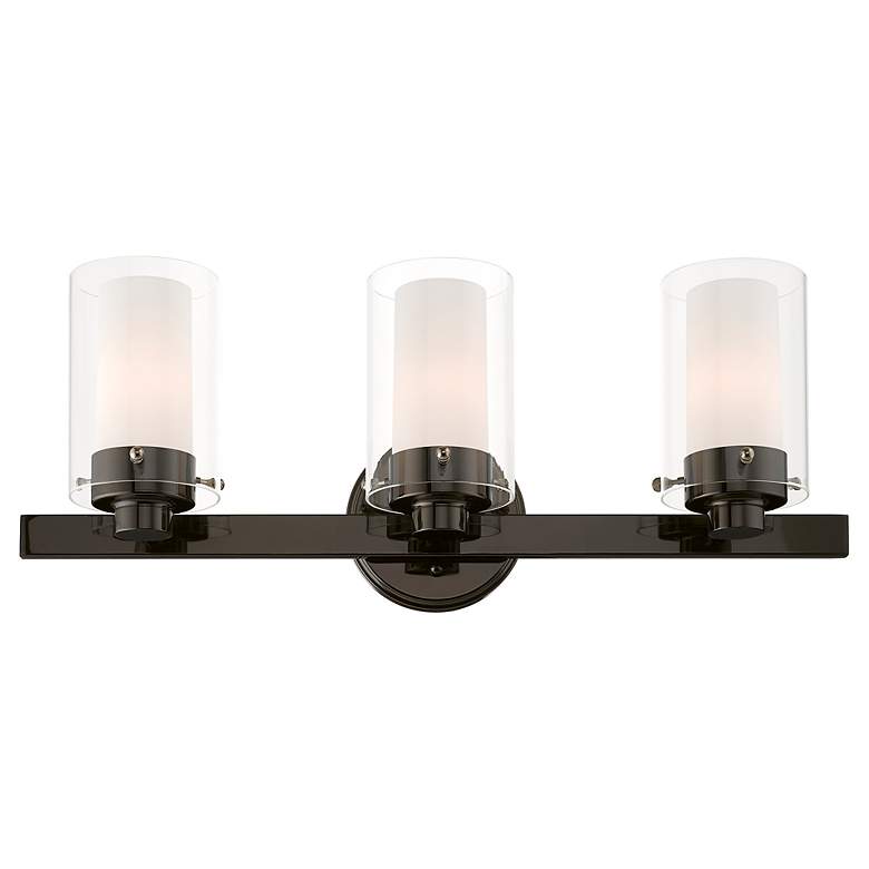 Image 6 Manhattan 3 Light Black Chrome Bath Vanity more views