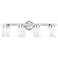 Manhattan 31 1/2" Wide Polished Chrome 4-Light Bath Light