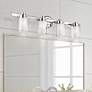 2_Manhattan 31 1/2" Wide Polished Chrome 4-Light Bath Light