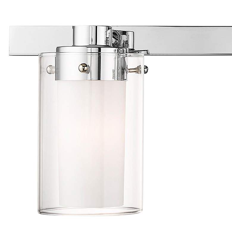 Image 4 Manhattan 31 1/2" Wide Polished Chrome 4-Light Bath Light more views
