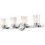 5_Manhattan 31 1/2" Wide Polished Chrome 4-Light Bath Light more views
