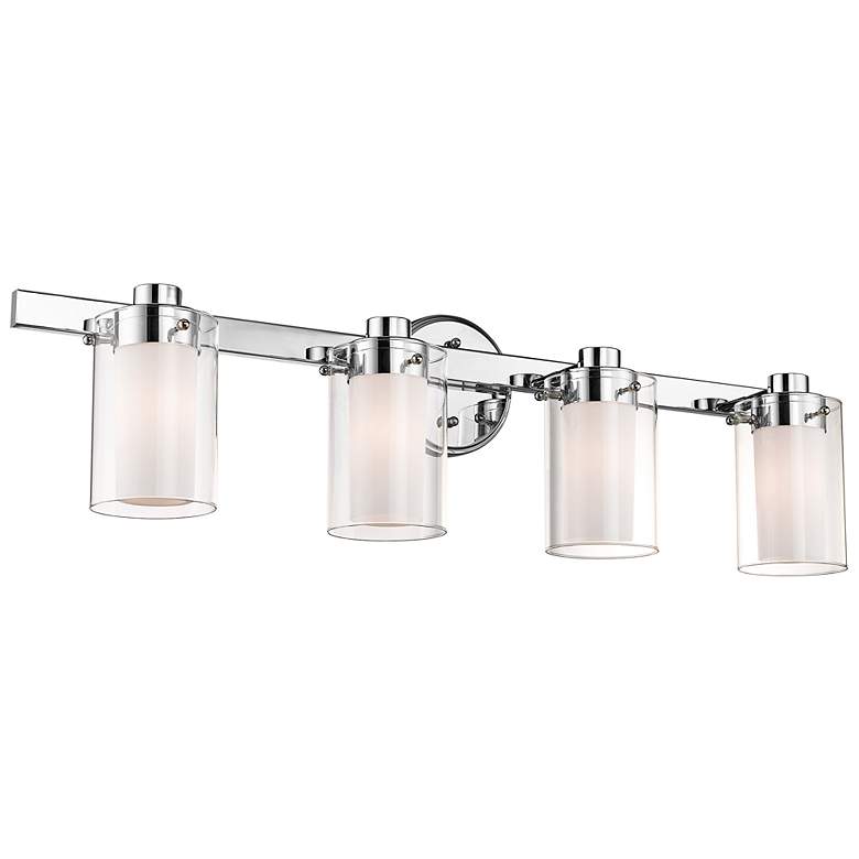 Image 7 Manhattan 31 1/2" Wide Polished Chrome 4-Light Bath Light more views