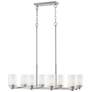 2_Manhattan 32.75-in 8-Light Brushed Nickel Linear Chandelier