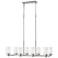 Manhattan 32.75-in 8-Light Brushed Nickel Linear Chandelier