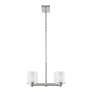 7_Manhattan 32.75-in 8-Light Brushed Nickel Linear Chandelier more views