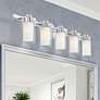 2_Manhattan 35 1/2" Wide Polished Chrome 5-Light Bath Light