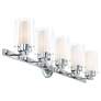 6_Manhattan 35 1/2" Wide Polished Chrome 5-Light Bath Light more views
