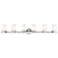 Manhattan 47 1/2" Wide Brushed Nickel 6-Light Bath Light