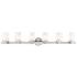 Manhattan 47 1/2" Wide Brushed Nickel 6-Light Bath Light