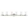 3_Manhattan 47 1/2" Wide Brushed Nickel 6-Light Bath Light more views