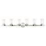 4_Manhattan 47 1/2" Wide Brushed Nickel 6-Light Bath Light more views