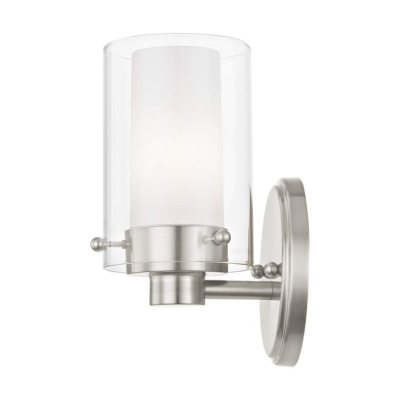 Image 5 Manhattan 5-in W 1-Light Brushed Nickel Wall Sconce more views