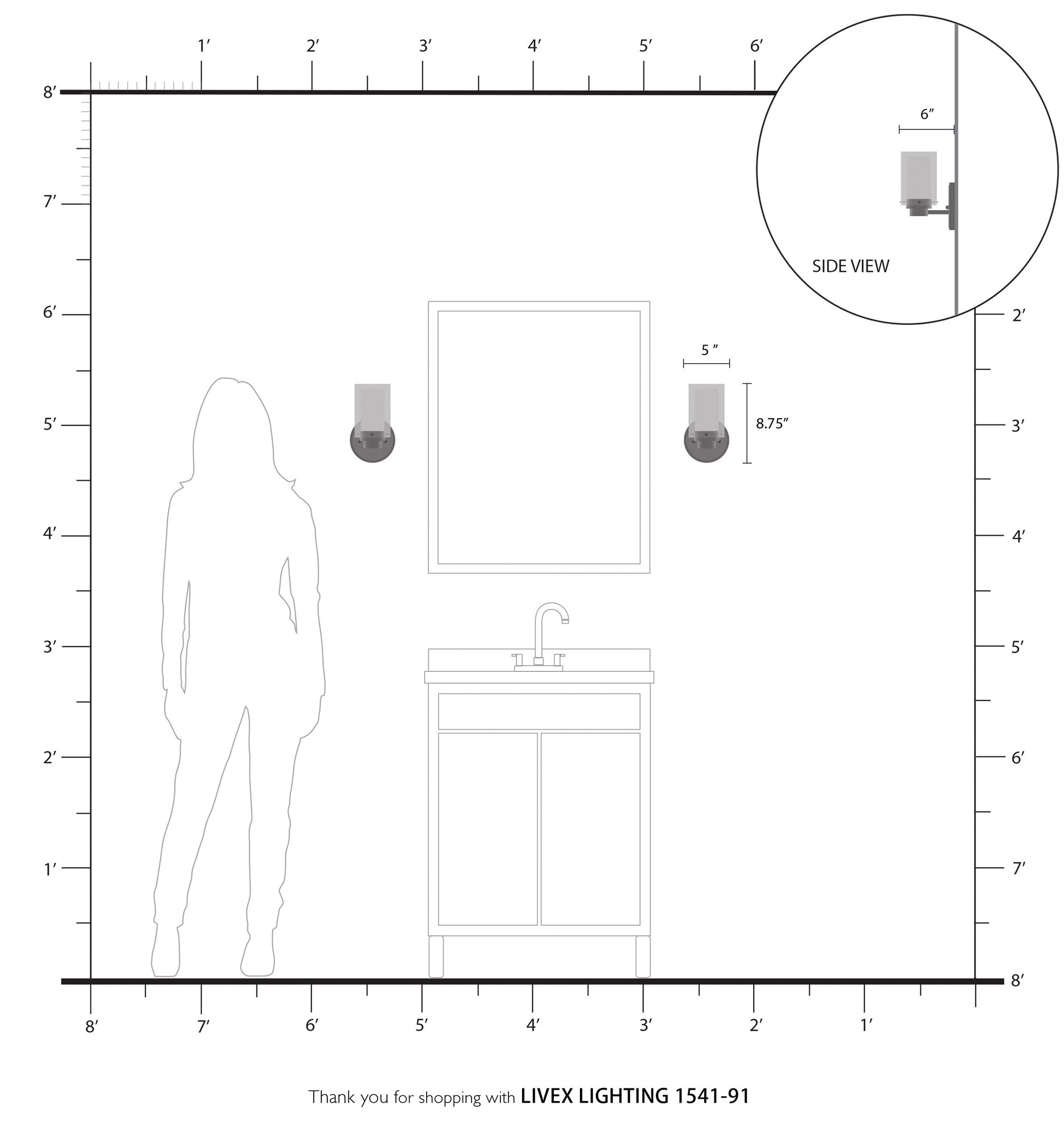 Manhattan 5-in W 1-Light Brushed Nickel Wall Sconce