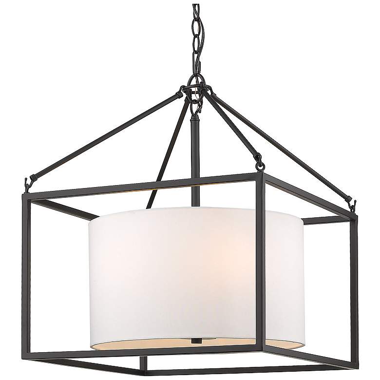 Image 1 Manhattan 5 Light Chandelier Matte Black