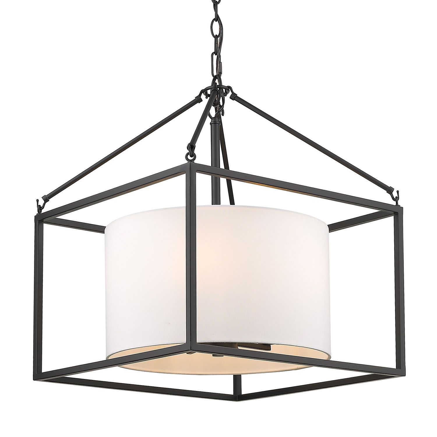 Manhattan 5 Light Chandelier Matte Black