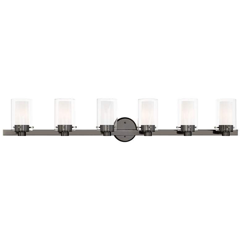 Image 1 Manhattan 6 Light Black Chrome Bath Vanity