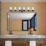 1_Manhattan 6 Light Black Chrome Bath Vanity