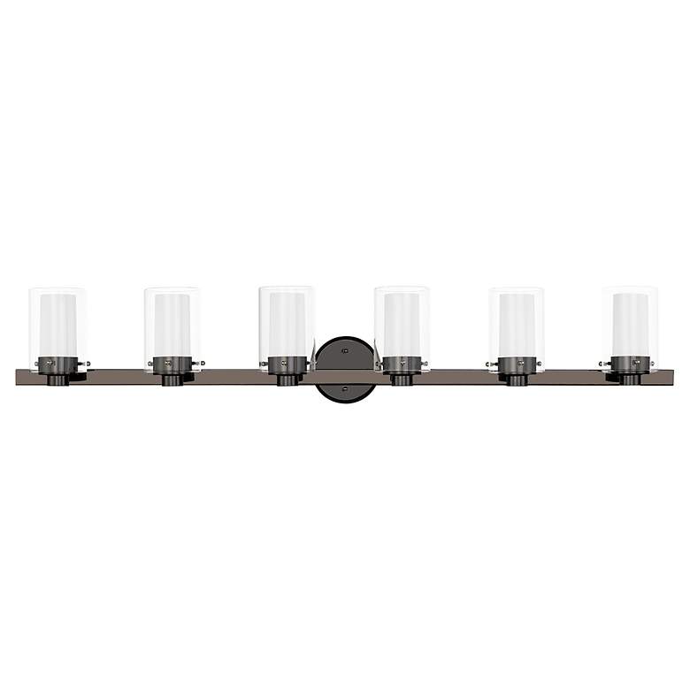 Image 4 Manhattan 6 Light Black Chrome Bath Vanity more views