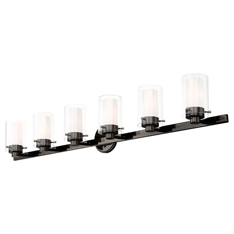 Image 7 Manhattan 6 Light Black Chrome Bath Vanity more views