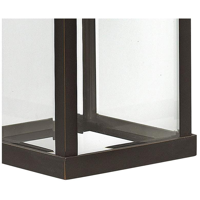 Image 5 Manhattan Bronze 18 1/2" High Clear Glass Outdoor Wall Light more views