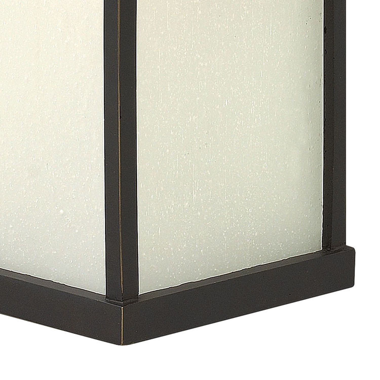 Image 5 Manhattan Bronze 18 1/2" High Etched Glass Outdoor Wall Light more views