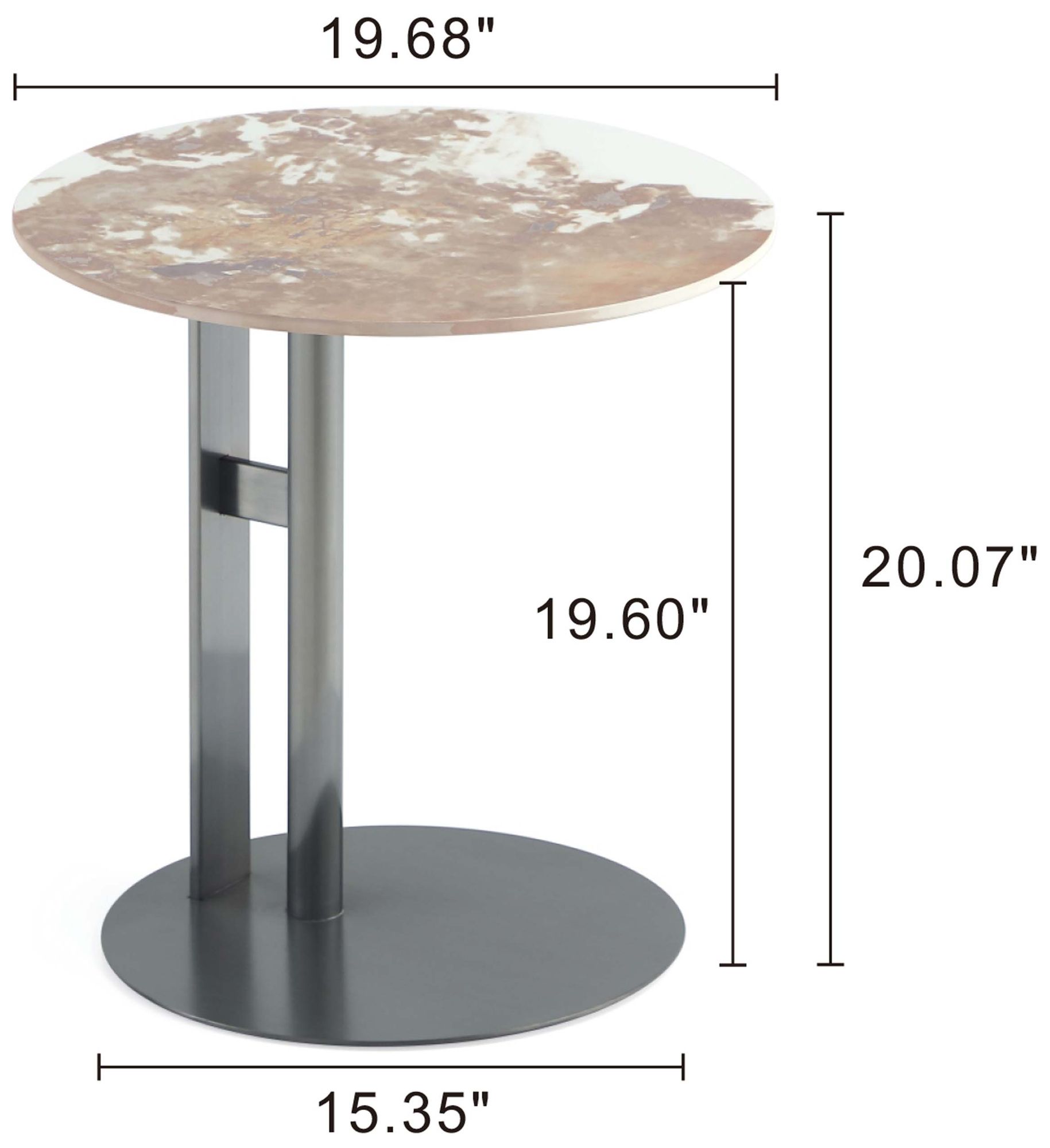 Image 3 Manhattan Comfort Alondra Modern End Table in Black more views