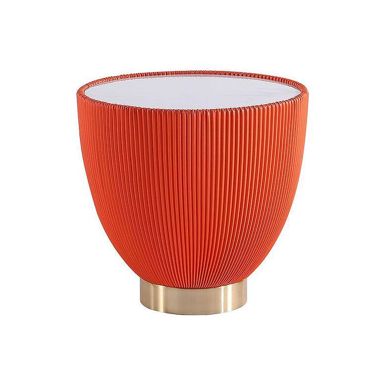 Image 1 Manhattan Comfort Anderson 2.0 17 3/4" High Modern Orange End Table