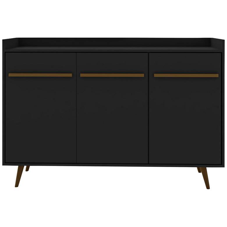 Image 2 Manhattan Comfort Bradley 53 1/2" Black Modern Buffet Table