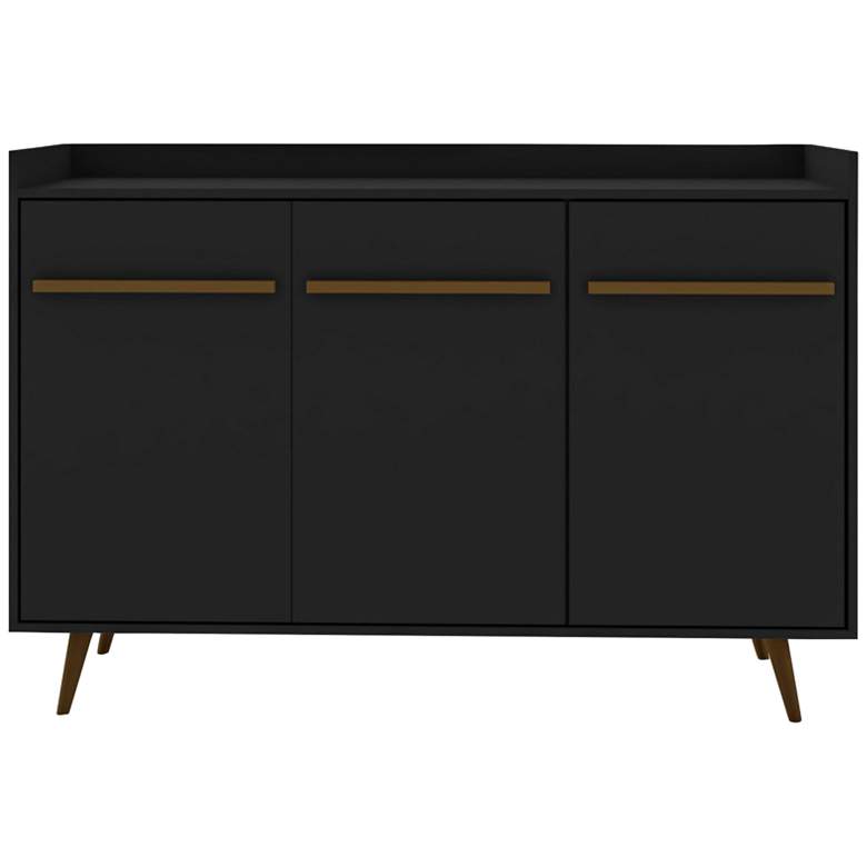 Image 2 Manhattan Comfort Bradley 53 1/2 inch Black Modern Buffet Table