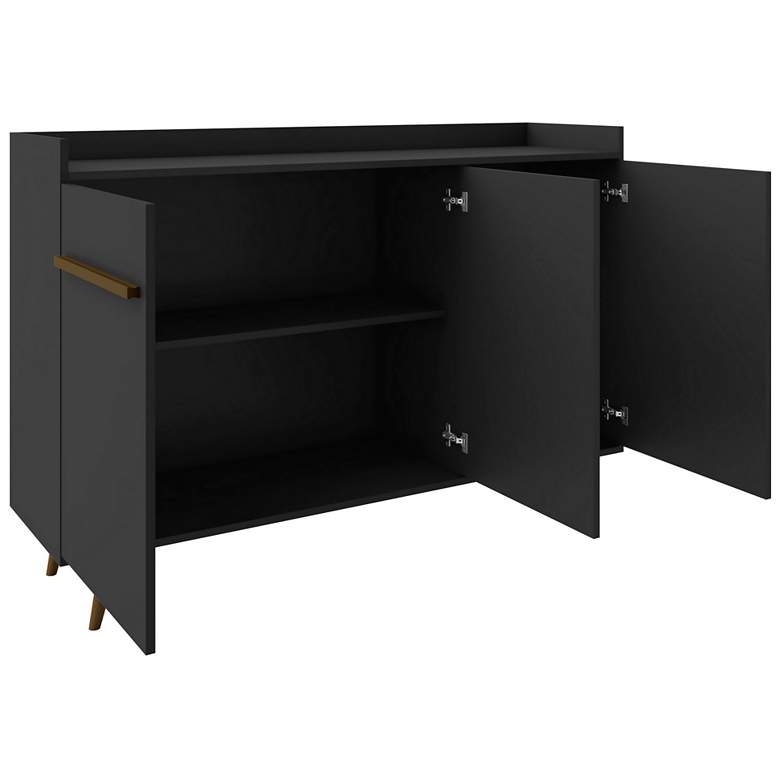 Image 3 Manhattan Comfort Bradley 53 1/2" Black Modern Buffet Table more views